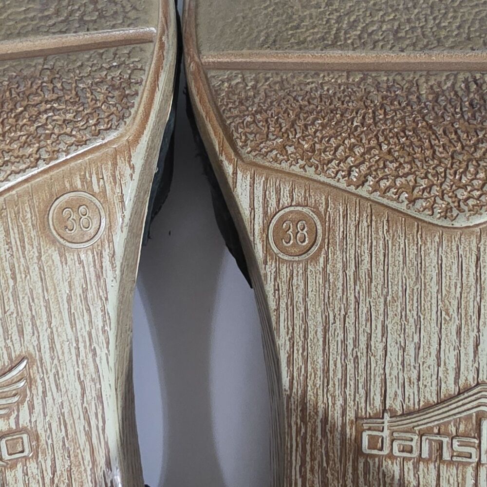 Dansko Wedge Ankle Straps Sandals Black Sz Eu 38 USA 8 - Picture 10 of 12